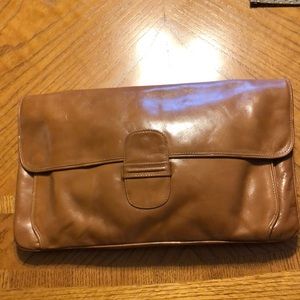 Vintage Gimbels Leather Clutch